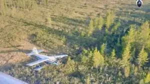 Самолёт Ан-2 аварийно приземлился в лесу Якутии с 8 людьми на борту