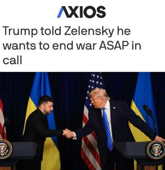 Axios: Трамп заявил Зеленскому, что хочет окончания конфликта через месяц
