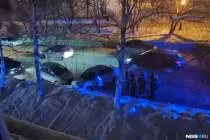 В рождественскую ночь в центре Новосибирска из-за аварии произошла массовая драка