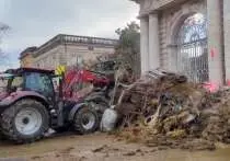 В ход пошёл навоз, грязь и мусор