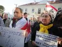 Сотни белорусов вышли на митинг против размещения российской авиабазы