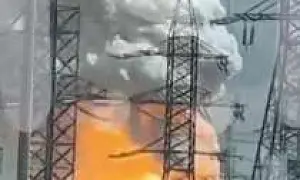 Очевидцы сообщают о мощном пожаре на Новорязанском шоссе в Подмосковье (ВИДЕО)