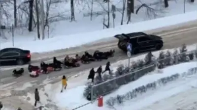 в подмосковье полиция ищет водителя внедорожника, прокатившего на «ватрушках» около 20 детей (видео) - Сайт Газеты «Совершенно Секретно»