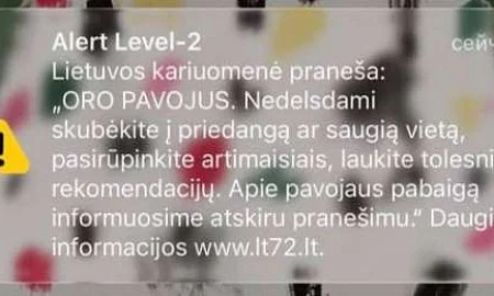 В Литве объявили тревогу и подняли истребители НАТО для перехвата дрона 