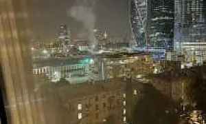 Украинский беспилотник в очередной раз ударил по одному из зданий в Москва-сити (ВИДЕО)