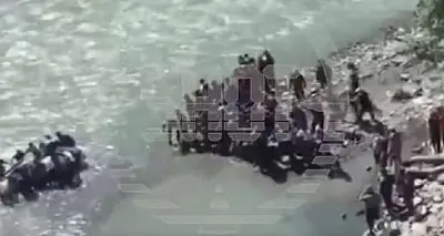 водитель утонул: в дагестане машина с людьми упала с 7-метрового обрыва в реку (видео) - Сайт Газеты «Совершенно Секретно»