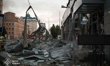 В Киеве перекрыли ряд улиц после массированного ночного удара