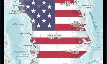 «Скоро»: жена замглавы Белого дома опубликовала карту Гренландии в цветах флага США