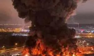 Пожар в гипермаркете OBI произошёл из-за сварочных работ в пристройке к зданию (ВИДЕО)