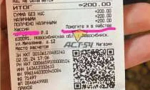 Начата проверка: в Новосибирске посетительница бара получила чек, в котором просили о помощи
