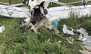 Легкомоторный самолет разбился в Рязанской области, пилот погиб