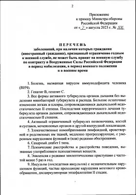 министр обороны рф утвердил список заболеваний, из-за которых не допустят к службе по контракту - Сайт Газеты «Совершенно Секретно»