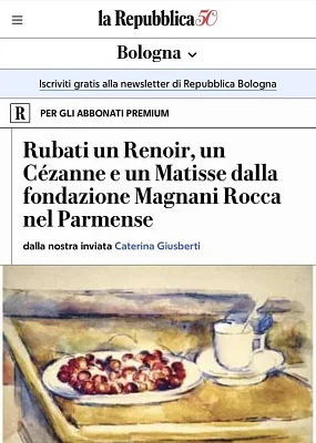 в италии из частного музея похитили картины ренуара, матисса и сезанна - Сайт Газеты «Совершенно Секретно»