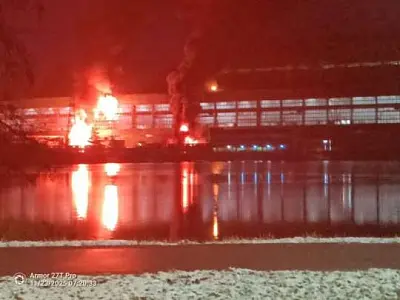 из-за падения обломков бпла  на территории шатурской грэс в подмосковье произошел пожар - Сайт Газеты «Совершенно Секретно»