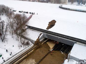 в москве затопило тушинский тоннель на волоколамском шоссе