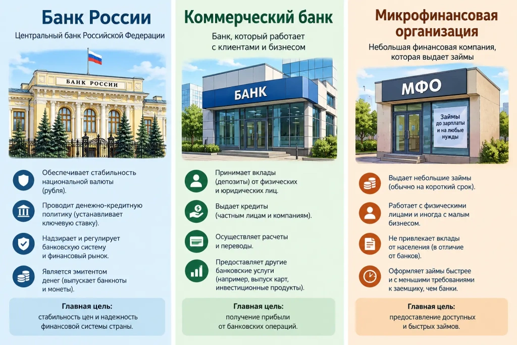 кредиторг.webp виды финансовых организаций, выдающих кредиты
