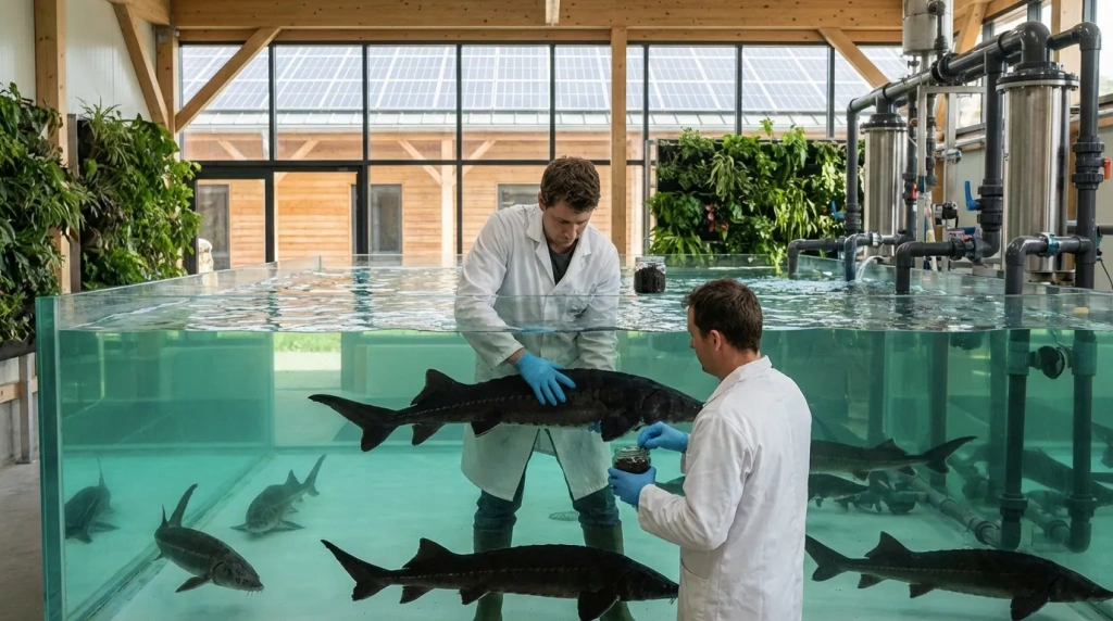 Экологичное производство дойной черной икры на ферме