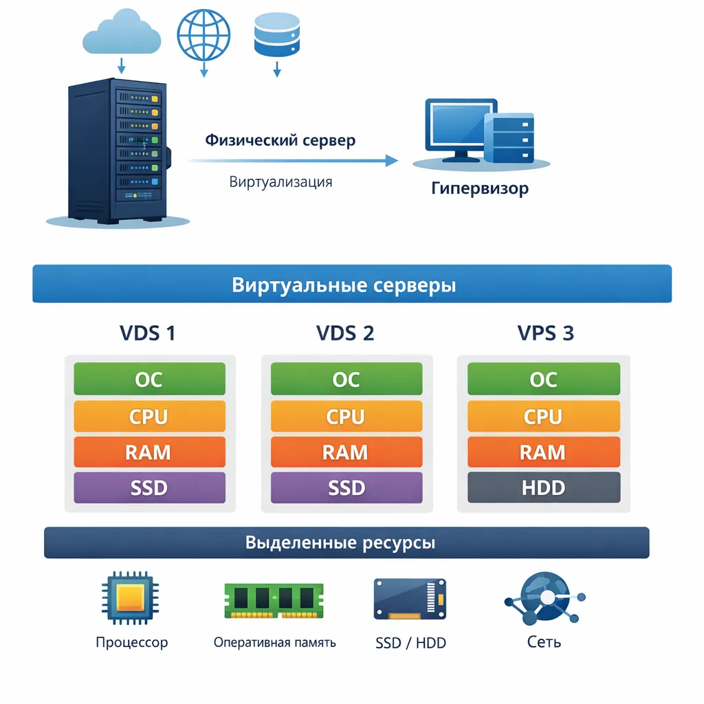 VDS: виртуальный сервер