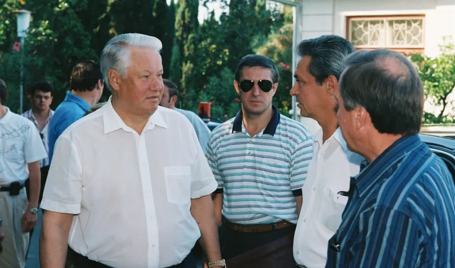 Ельцин на отдыхе