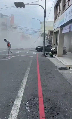 магнитуда 7,2: землетрясение взбудоражило остров тайвань (видео)