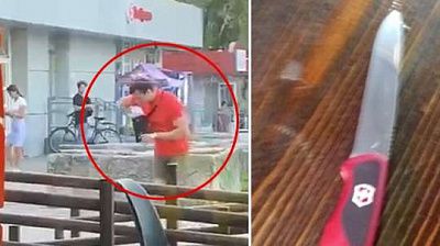 в питере пьяный мужчина порезал лицо 12-летней девочки, после чего затеял драку с прохожими (видео)