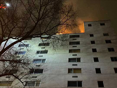 в москве более 10 человек пострадали во время возгорания крыши