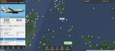 сайт flightradar упал и поднялся: борт пелоси пошёл на тайвань