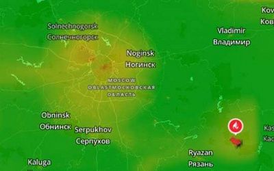 москвичи жалуются на смог и запах гари от лесных пожаров в рязанской области (видео)