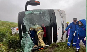 Более 20 туристов пострадали в ДТП с автобусом в Башкирии