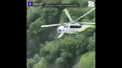 потерял рулевой винт: в грузии потерпел крушение вертолет пограничной полиции (видео)